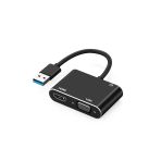 Zilevo Usb 3.0 To Hdmi Vga 3.5Mm 1080P Monitör Genişletici Çevirici Dönüştürücü Adaptör