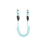 Zilevo USB Type C Lightning 4'ü 1 Arada 65W PD Hızlı Şarj Data Kablosu 1.5m Spiral Çevirici