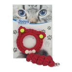 Zilli Kedi Örgü İpi 15 Cm Kırmızı
