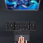 Zilvana Katlanabilir Bluetooth Klavye + Touchpad Ultra Taşınabilir Type-C Şarj