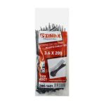 Zimak 3.6X200 mm Plastik Kelepçe Cırt Kelepçe Siyah ZMK-1601