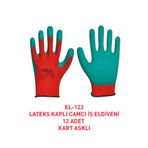 zimak Nitril Kaplı Camcı İş Eldiveni Yeşil Kırmızı EL-123 XL/10 / 12 ADET