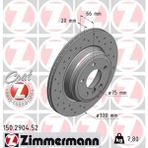 Zimmermann Depomix Arka Fren Aynasi Bmw 3 F30-F80-F31-F34 4 F32-F82-F36 Delikli 986479622-DF6512S - Renault