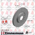 Zimmermann Depomix Ön Fren Aynasi Astra H-Zafira B-Meriva A-B-Corsa D-E-Adam-Astra G-Vectra B 308X25X5DLXHALI 16 Inç - Renault