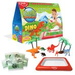 Zimpli Kids’ten Gelli Worlds Dino Pack, 5 Kullanımlık Gelli tozu, 8 adet figür oyuncak, şişirilebilir oyun havuzu, Erkek ve Kız Çocukları için Eğitim Bilimleri Kiti