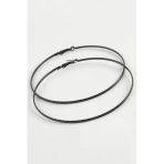 Zincir Desenli Metal Halka Küpe 8-9-10 Cm