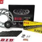 ZİNCİR DİŞLİ SETİ BMW G 650 GS (650 cc) (2009-2016) / BMW / G 650 GS / 650cc / ZİNCİR: DID-520VX3 (Çelik)-112 / ÖN-ARKA