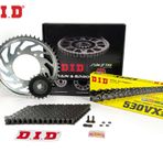 ZİNCİR DİŞLİ SETİ SUZUKI GSF BANDIT S 1200cc ZİNCİR: DID-530VX3 Çelik-110 ÖN DİŞLİ: JT 15T ARKA DİŞLİ: SUNSTAR 45T 2001-