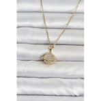 Zincir Gold Renk Gezegen Model Kadın Kolye - Ebj260612w43969