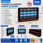 Zincirli 30W Elektrikli Sinek Öldürücü – Etkili Koruma, Sessiz Ve Hijyenik Sivrisinek Haşere Kovucu