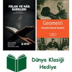 Zinde Yayıncılık Felak ve Nas Sureleri + Geometri + Dünya Klasiği Hediye - Hayır