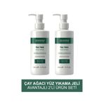 zinderm 2' li Çay Ağacı Yağı & Akne Karşıtı, Salisilik Asitli Yüz Yıkama Jeli | Yüz Temizleme Jeli 200 ML