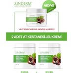 Zinderm At Kestanesi Jeli, Masaj Kremi 500 Ml( 2 Adet x 500 ml ) - 2 X 500 ML