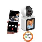 Zineets 1080p Fhd İç Mekan Wifi Smart Güvenlik Kamerası Hareket Tespit Ve Takibi 360D 9m Gece Görüşlü