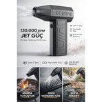 Zineets 2in1 Şarjlı Araç Kurutucu Mini Turbo Jet Fanı Toz Alma Su Dağıtma Araç Süpürgesi Ve Hava Kompresörü