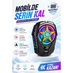Zineets RGB Telefon Soğutucu Yarı İletken Radyatörlü Manyetik Klipsli Oyuncu Fanı 15W Dijital Ekranlı