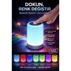 Zineets Touch Lamp Oda Lambası Portable Speakser Cl-671 Renkli Gece Lambası & Bluetooth Hoparlör
