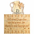 Zinello Design Ahşap yapboz Willst du Meine Onur şahidim Sein, kişisel yapboz hediye fikri, nikah şahidime sormak için, olağanüstü duyuru, bekarlığa veda partisi, hediye torbası içinde teslim edilir