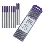 Zinger TIG Kaynak Tungsten Elektrotlar Nadir Toprak Karışımı 3/32 "x 7" 10'lu Paket Mor