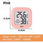 Zining Shop B Tarzı LCD Dijital Mini Termometre Kapalı Dış Sıcaklık Odası Higrometre Ölçer Yükseklik Doğru Sıcaklık ve Nem Monitörü (Yurt Dışından)