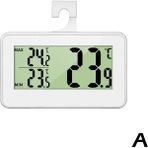 Zining Shop Beyaz Stil LED Dijital Termometre ve Higrometre Soğuk Hava Deposu Buzdolabı Dondurucu Maksimum ve Minimum Sıcaklık Göstergesi (Yurt Dışından)