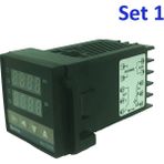 Zining Shop Set1 Stili REX-C100 Dijital Termostat Sıcaklık Kontrol Cihazı Ssr Çıkışı K Tipi Termokupl Sens x 48 +Ssr 40DA Katı Röle+Sensör (Yurt Dışından) - Renkli