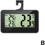 Zining Shop Siyah Stil LED Dijital Termometre ve Higrometre Soğuk Hava Deposu Buzdolabı Dondurucu Maksimum ve Minimum Sıcaklık Göstergesi (Yurt Dışından)