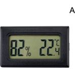 Zining Shop Siyah Stil Mini Dijital LCD Duvar Kapalı Uygun Sıcaklık Sensörü Nem Ölçer Termometre Higrometre Ölçer 50 ~ 110 Derece Aralığı (Yurt Dışından)