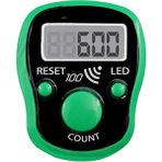 Zining Shop Yeşil Tarzı Dikiş Işaretleyici Satır El Tally Parmak Sayacı LCD Elektrik Dijital Ekran Dikiş Örgü Örgü Buda Dua Futbol Için Işık ile (Yurt Dışından) - Sayma Makinesi