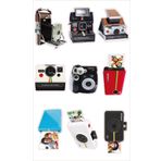 Zink Polaroid 2x3 Fotoğraf Kağıdı Projeleri İçin Renkli ve Dekoratif Polaroid Kamera Çıkartmaları (Sşekerleme, Fermuar, Z2300) - 3'lü Paket