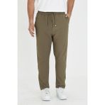 Zinox Erkek Bel Lastikli Bağcıklı Duble Paça Slim Fit Jogger Pantolon - Haki