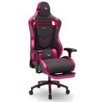 Zio Venom XL Profesyonel Oyuncu Koltuğu - Antrasit / Pembe - Visco Oturak, 4D Kol, Ayak Uzatma
