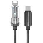 Zipax 100W Dijital Göstergeli Type C To Lightning 1 Metre Pd Hızlı Şarj Kablosu (Zpx) - Ear-Ec-188Cl