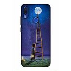 Zipax 2031 Xiaomi Redmi Note 7 Pro Ay Merdiven Baskılı Uyumlu Silikon Kılıf