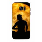 Zipax 2054 Samsung Galaxy S7 Edge Ay ve Kız Baskılı Uyumlu Silikon Kılıf