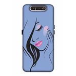 Zipax 2067 Samsung Galaxy A80 Kız Baskılı Uyumlu Silikon Kılıf