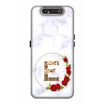 Zipax 2076 Samsung Galaxy A80 E Harfi Baskılı Uyumlu Silikon Kılıf
