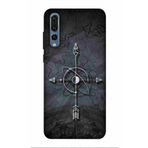 Zipax 2103 Huawei P20 Pro Pusula Baskılı Uyumlu Silikon Kılıf