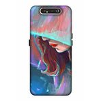 Zipax 2109 Samsung Galaxy A80 Kız Baskılı Uyumlu Silikon Kılıf