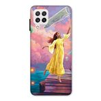 Zipax 8086 Samsung Galaxy A22 4G Kız Deniz Anası Baskılı Uyumlu Silikon Kılıf