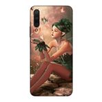 Zipax 8538 Huawei Y9S Kız ve Kelebek Desenli Uyumlu Silikon Kılıf