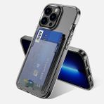 Zipax Apple iPhone 12 Pro Kılıf Ensa Kartlıklı Şeffaf Silikon Kapak