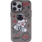 Zipax Apple iPhone 13 Pro Kılıf Prada Desenli Silikon Kapak