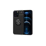 Zipax Apple İphone 14 Pro Max İle Uyumlu Kılıf Ravel Yüzüklü Silikon Kapak Siyah