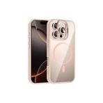 Zipax Apple İphone 15 Pro Max İle Uyumlu Kılıf Kamera Standlı Lens Koruyucu Hediyeli Zr Etro Pembe