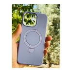 Zipax Apple İphone 15 Pro Max İle Uyumlu Kılıf Mgsafe Özellikli Standlı Pastel Renkler Azn Reggal Lila
