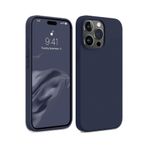 Zipax Apple İphone 15 Pro Max İle Uyumlu Kılıf Soft Silikon Kapak Azn First Lacivert