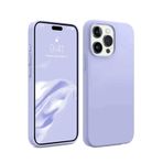 Zipax Apple İphone 15 Pro Max İle Uyumlu Kılıf Soft Silikon Kapak Azn First Lila