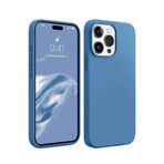 Zipax Apple İphone 15 Pro Max İle Uyumlu Kılıf Soft Silikon Kapak Azn First Mavi