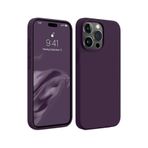 Zipax Apple İphone 15 Pro Max İle Uyumlu Kılıf Soft Silikon Kapak Azn First Mor